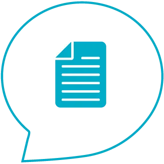 omnimax-icon-doc Document icon in speech bubble