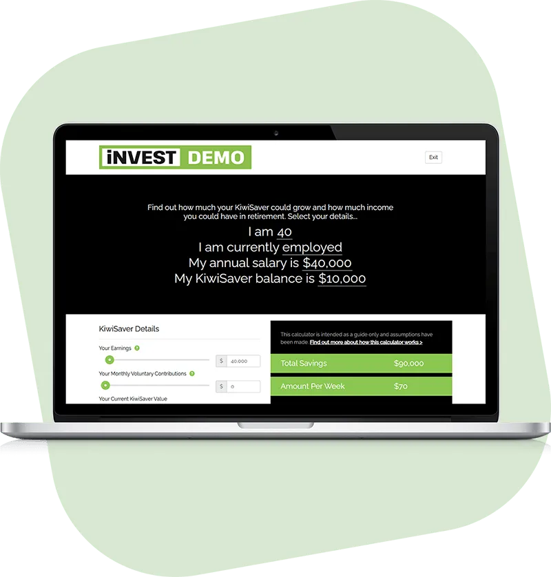 KiwiSaver FMA Website Tool OMNIMax KiwiSaver FMA Website Tool screenshot